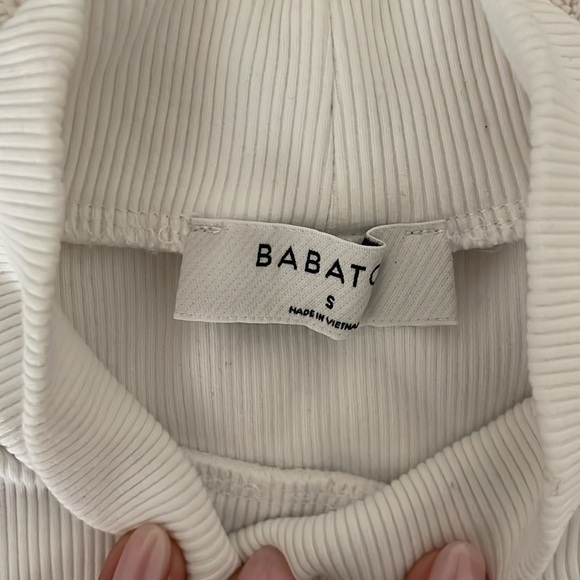 Aritzia Babaton Sleeveless Turtle Neck Ribbed Top - Picture 2 of 3